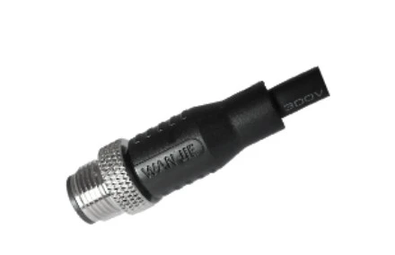 M12 मेल स्ट्रेट अनशील्ड A-कोडिंग 12PIN PUR केबल 1.0M M12X1.0