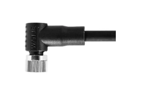 M8 महिला समकोण अनशील्ड A-कोडिंग 6PIN पीवीसी 3.0M M8X1.0