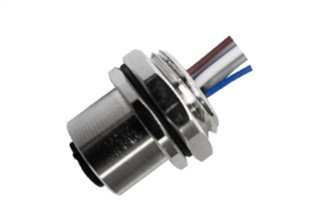 एम12 फीमेल सोल्डर टाइप रियर फास्टेंड ए-कोडिंग 12पिन एम16*1.5 वायर 0.5एम